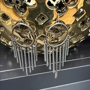 Chic Black Fringe Earrings